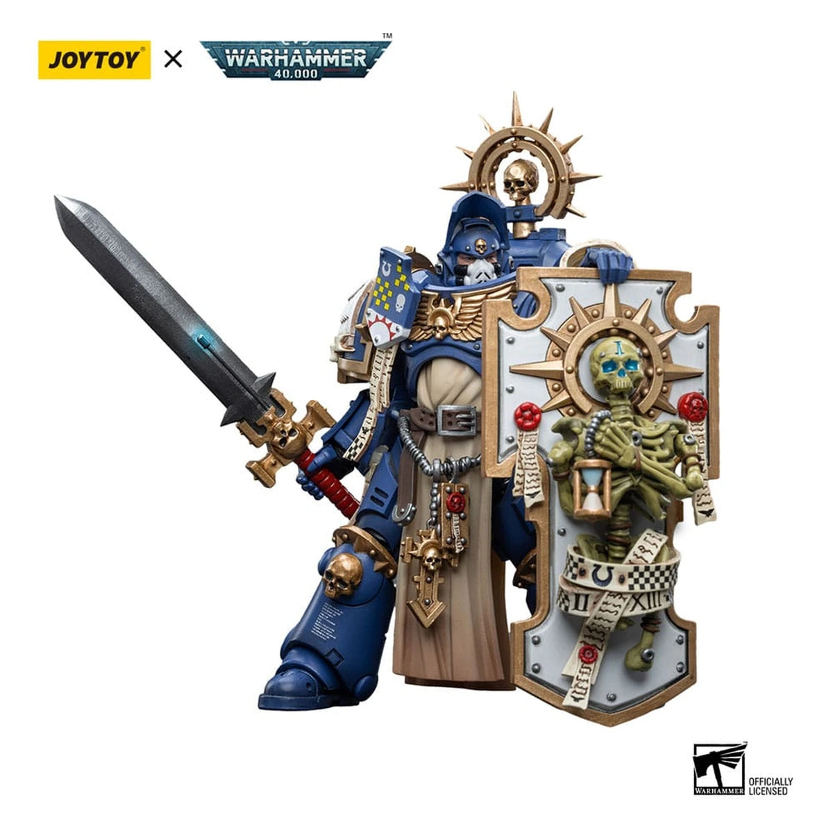 Warhammer 40k figurine 1/18 Ultramarines Primaris Captain with Relic Shield and Power Sword 12 cm - Image 5