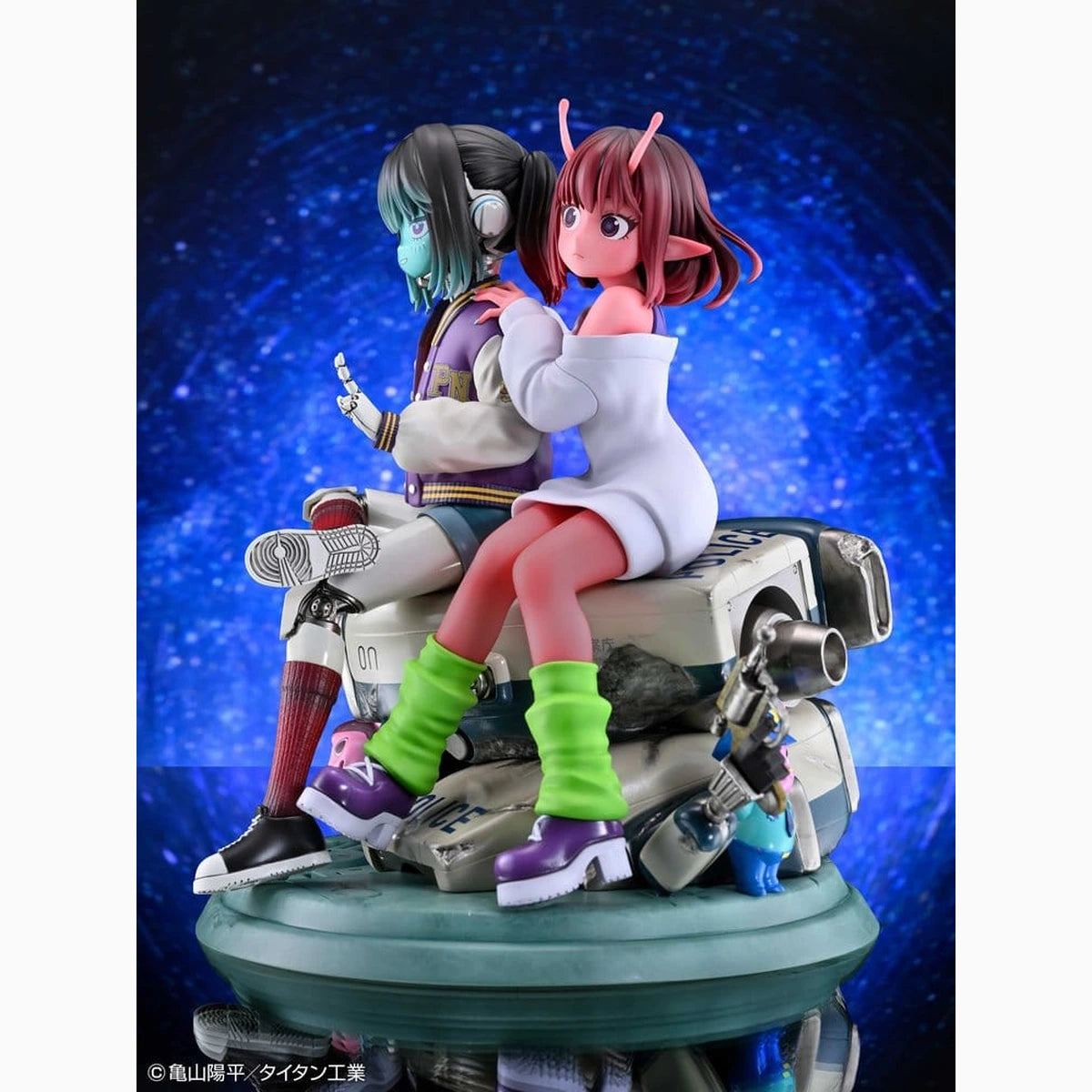 Milky Subway The Galactic Limited Express pack 2 figurines PVC Chiharu & Makina 18 cm - Image 6