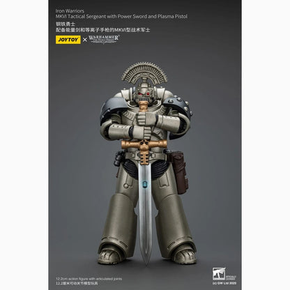 Warhammer The Horus Heresy figurine 1/18 lron Warriors MKVI Tactical Sergeant with Power Sword and Plasma Pistol 12 cm - Image 3