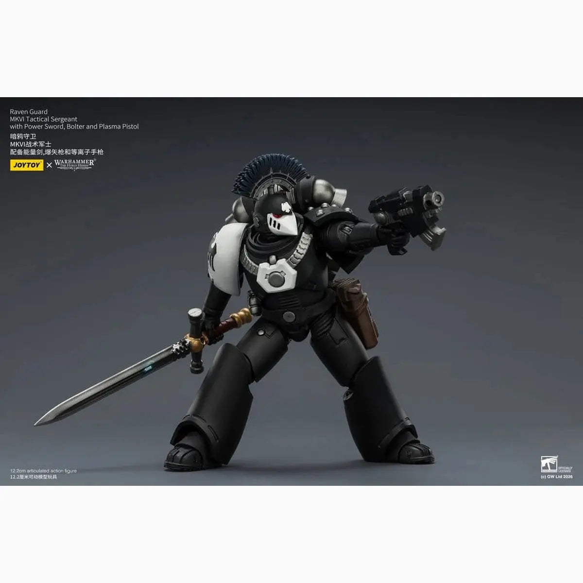 Warhammer 40,000 figurine Raven Guard MkVI Tactical Sergeant 12 cm - Image 6