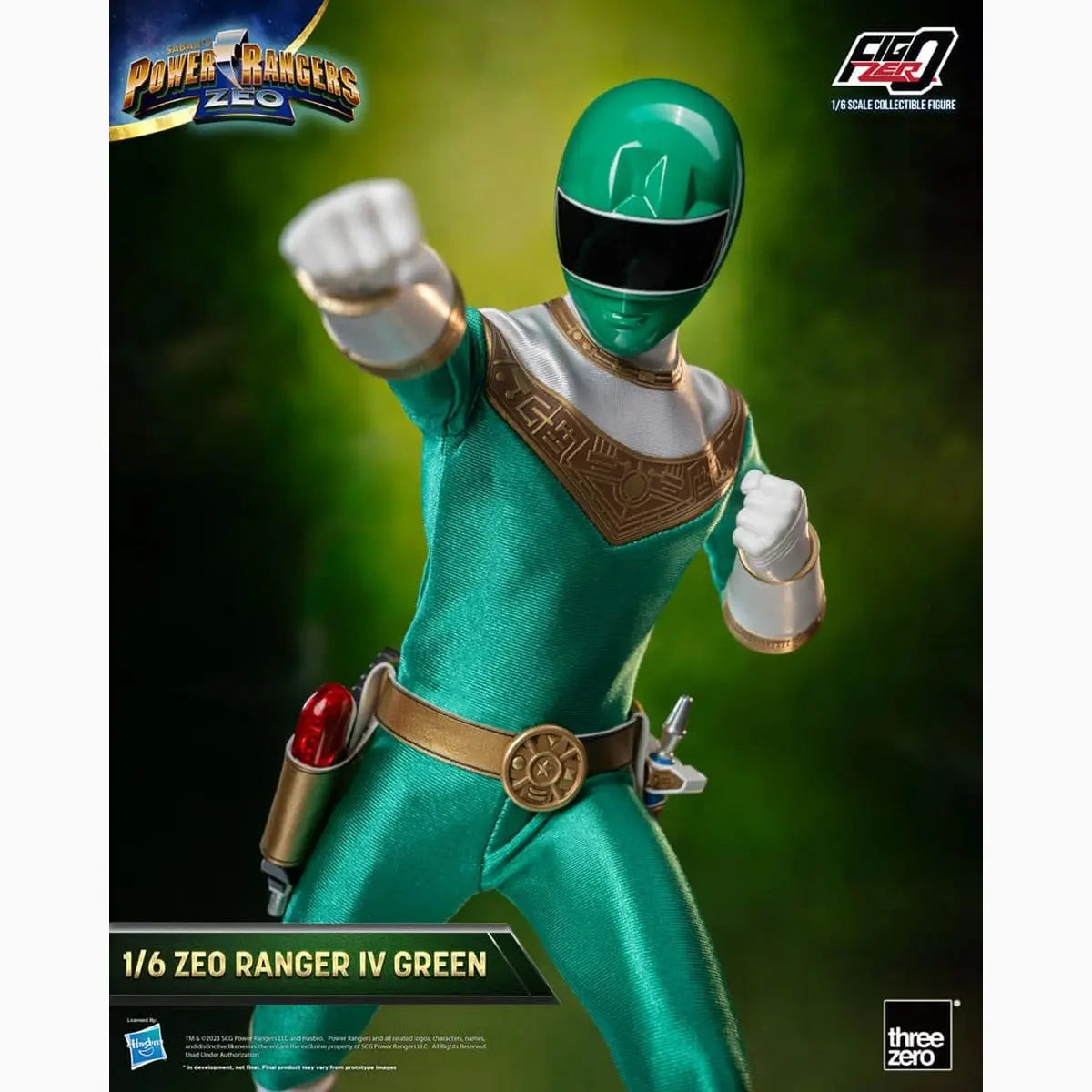 Power Rangers Zeo figurine FigZero 1/6 Ranger IV Green 30 cm - Image ajoutée 12