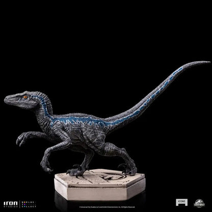 Jurassic World Icons statuette Velociraptor Blue 9 cm - Image 6