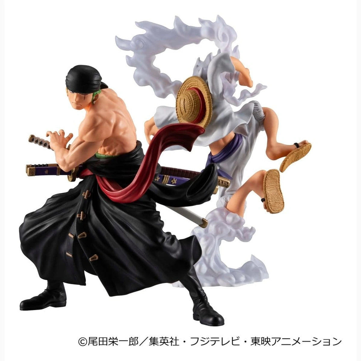 One Piece pack 2 figurines PVC Wallstar Monkey D. Luffy Gear Fifth & Roronoa Zoro (with gift) 10 cm - Image 3