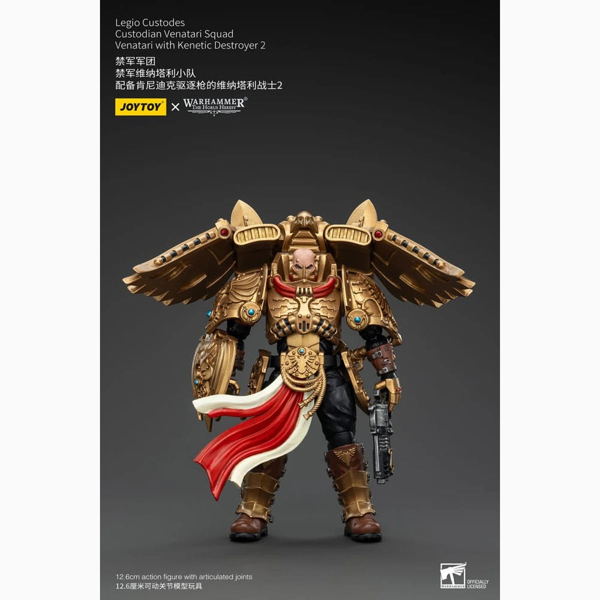 Warhammer The Horus Heresy figurine 1/18 Legio Custodes Custodian Venatari Squad Venatari with Kenetic Destroyer 2 13 cm - Image 1