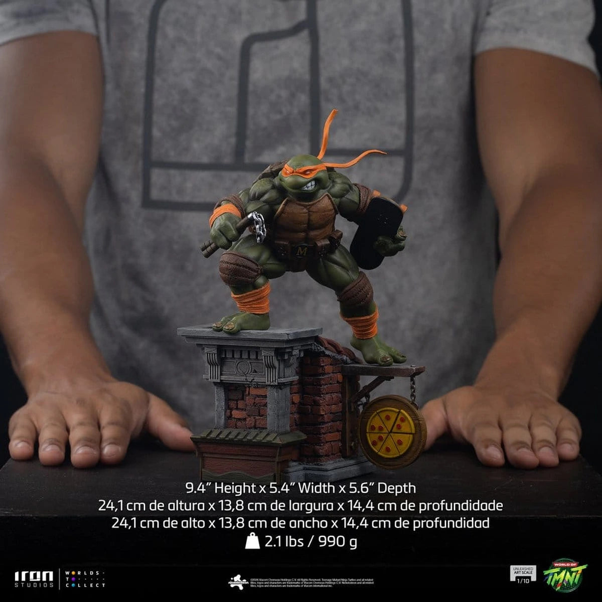 Tortues Ninja statuette 1/10 Art Scale Michelangelo Unleashed 24 cm - Image 3
