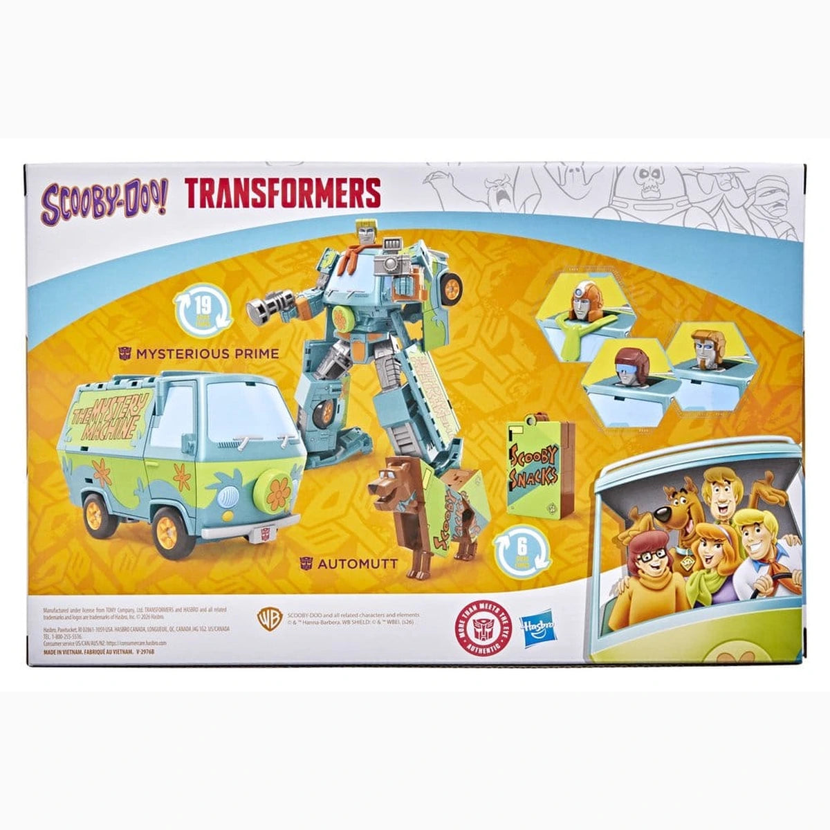 Transformers x Scooby-Doo pack 2 figurines Mysterious Prime & Automutt 15 cm - Image 3
