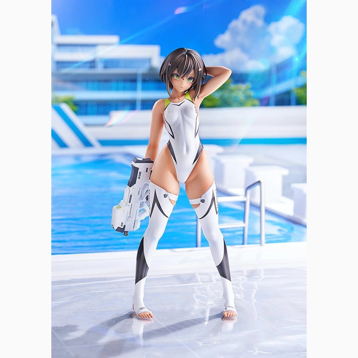 Arms Note figurine PVC 1/7 Buchou-chan of the Swimming Club White Swimsuit Ver. 22 cm - Image 3