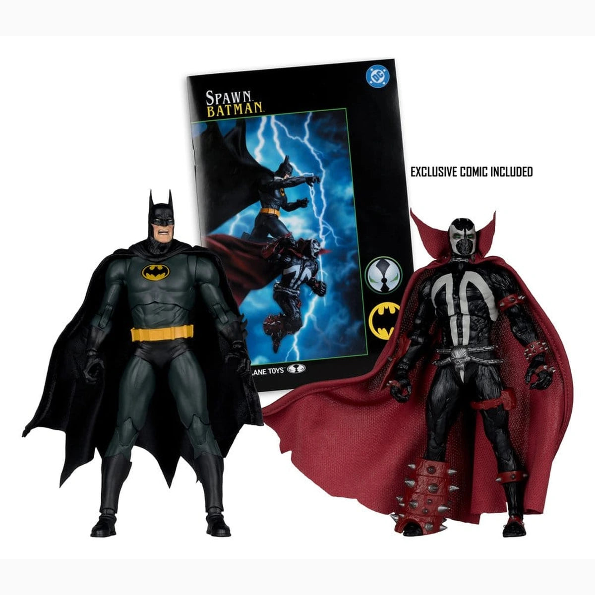 DC Multiverse McFarlane Collector Edition pack de 2 figurines Batman & Spawn (Gold Label) 18 cm - Image 2