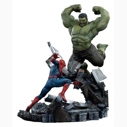 Marvel Comics statuette 1/10 Art Scale Spider-Man vs Hulk 38 cm - Image 5