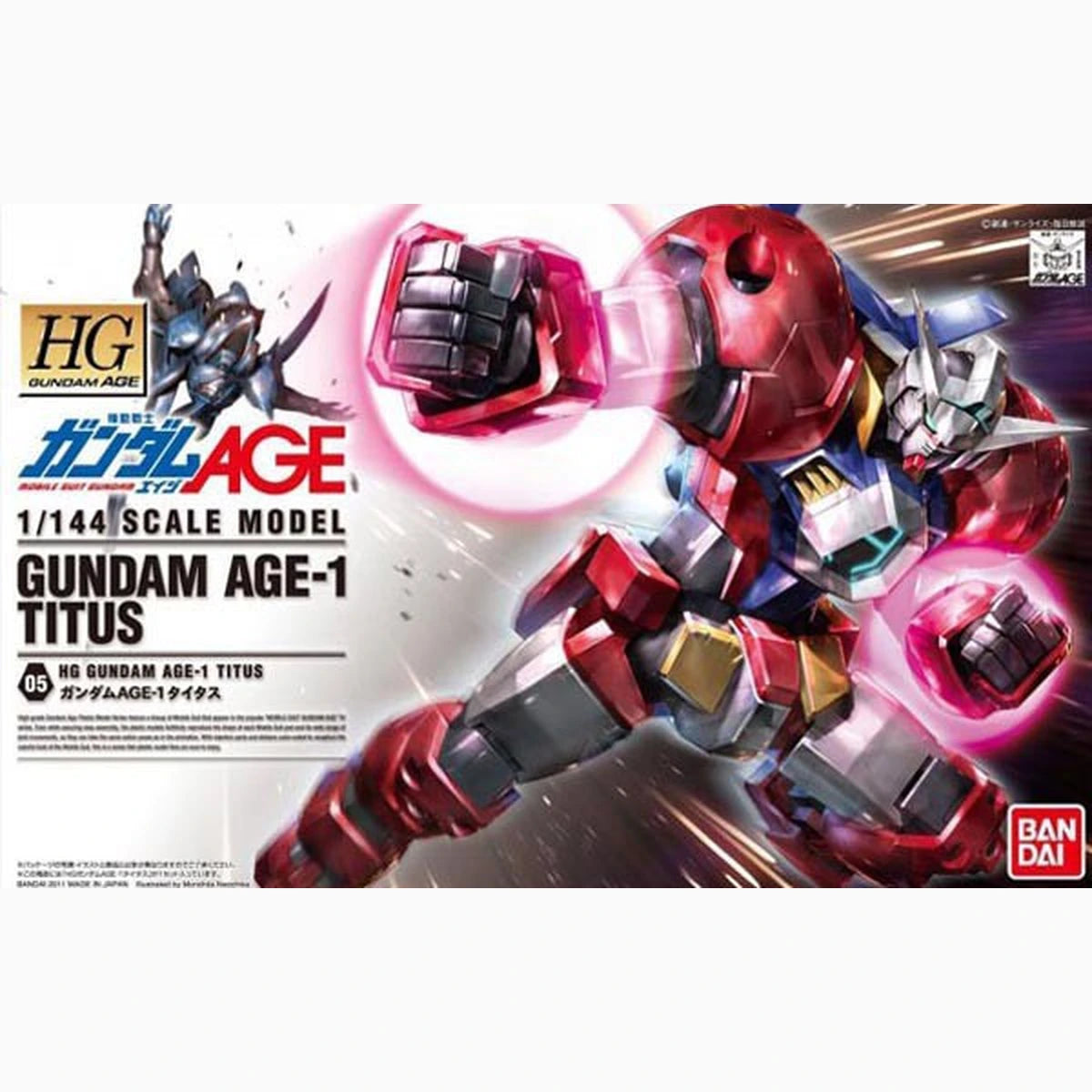 Gundam Gunpla HG 1/144 05 Gundam Age-1 Titus - Image 2