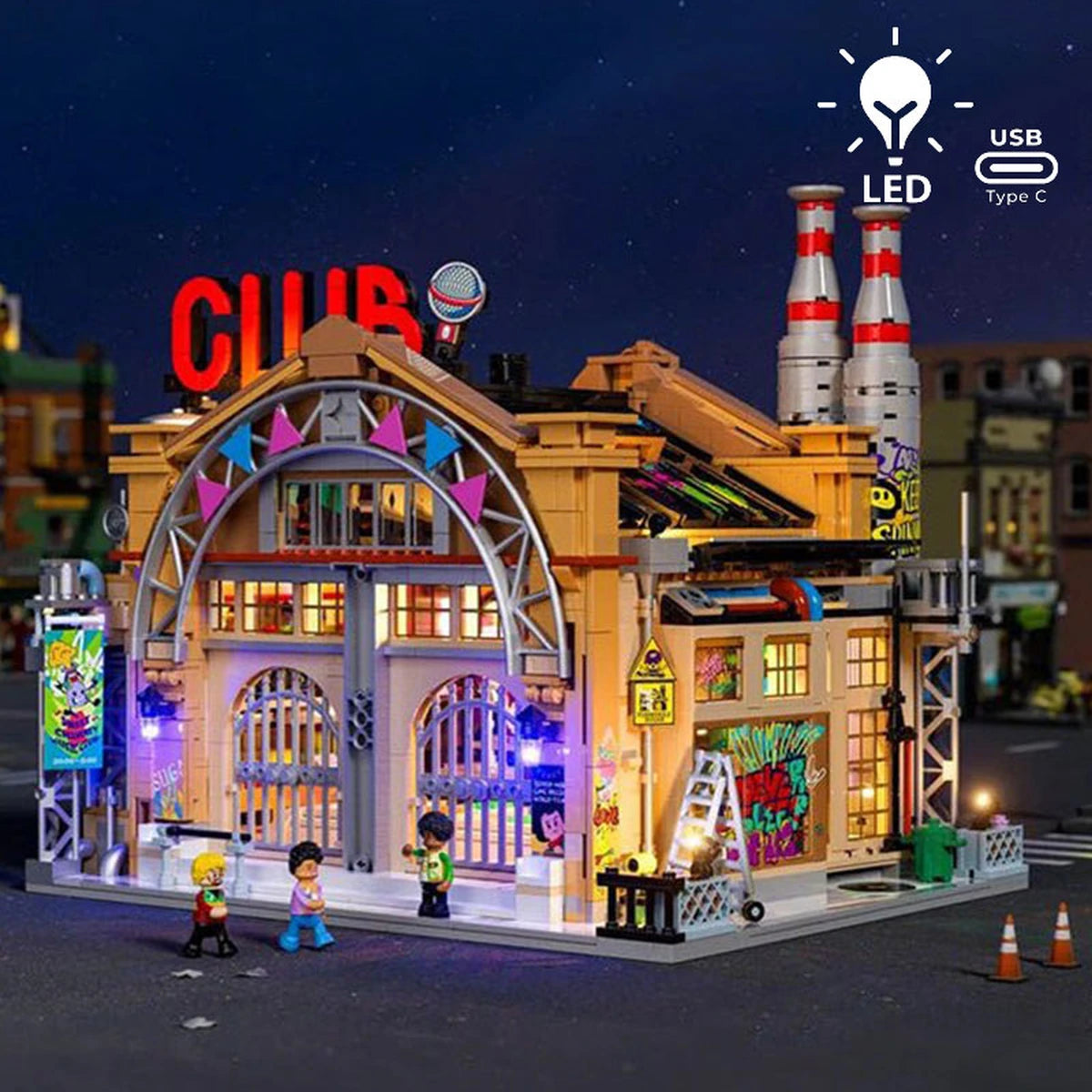 Lumibricks Street Fusion 19005 Factory House Of Music - Image 1
