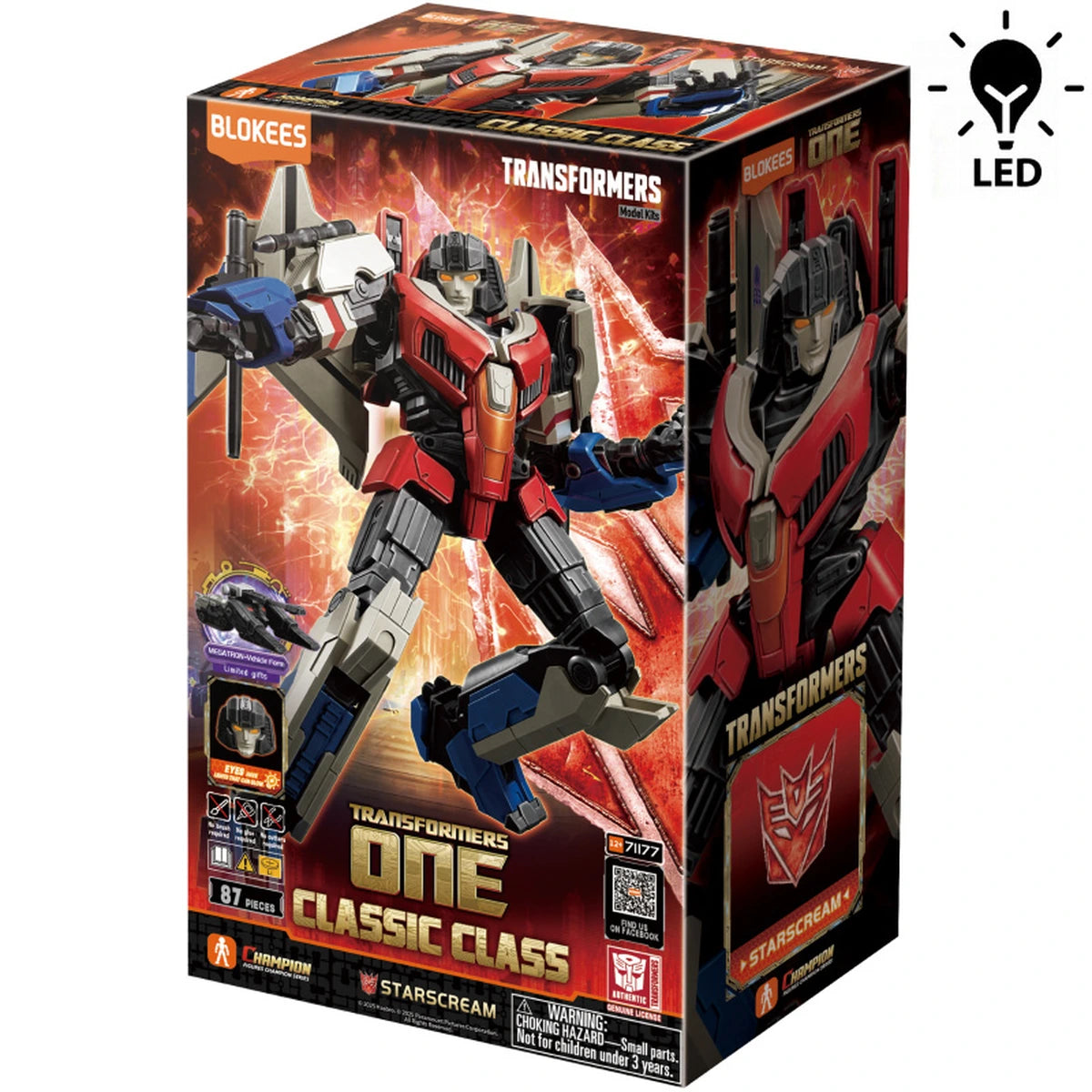 Transformers Blokees Classic Class 16 Starscream Transformer One - Image 1