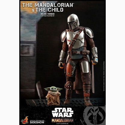 Star Wars The Mandalorian pack 2 figurines 1/6 The Mandalorian & The Child Deluxe 30 cm - Image 5