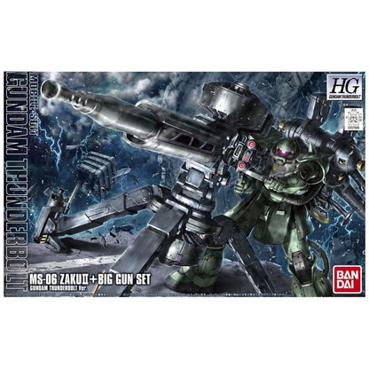 Gundam Gunpla HG 1/144 Zaku II + Big Gun Set Thunderbolt Ver - Image 2