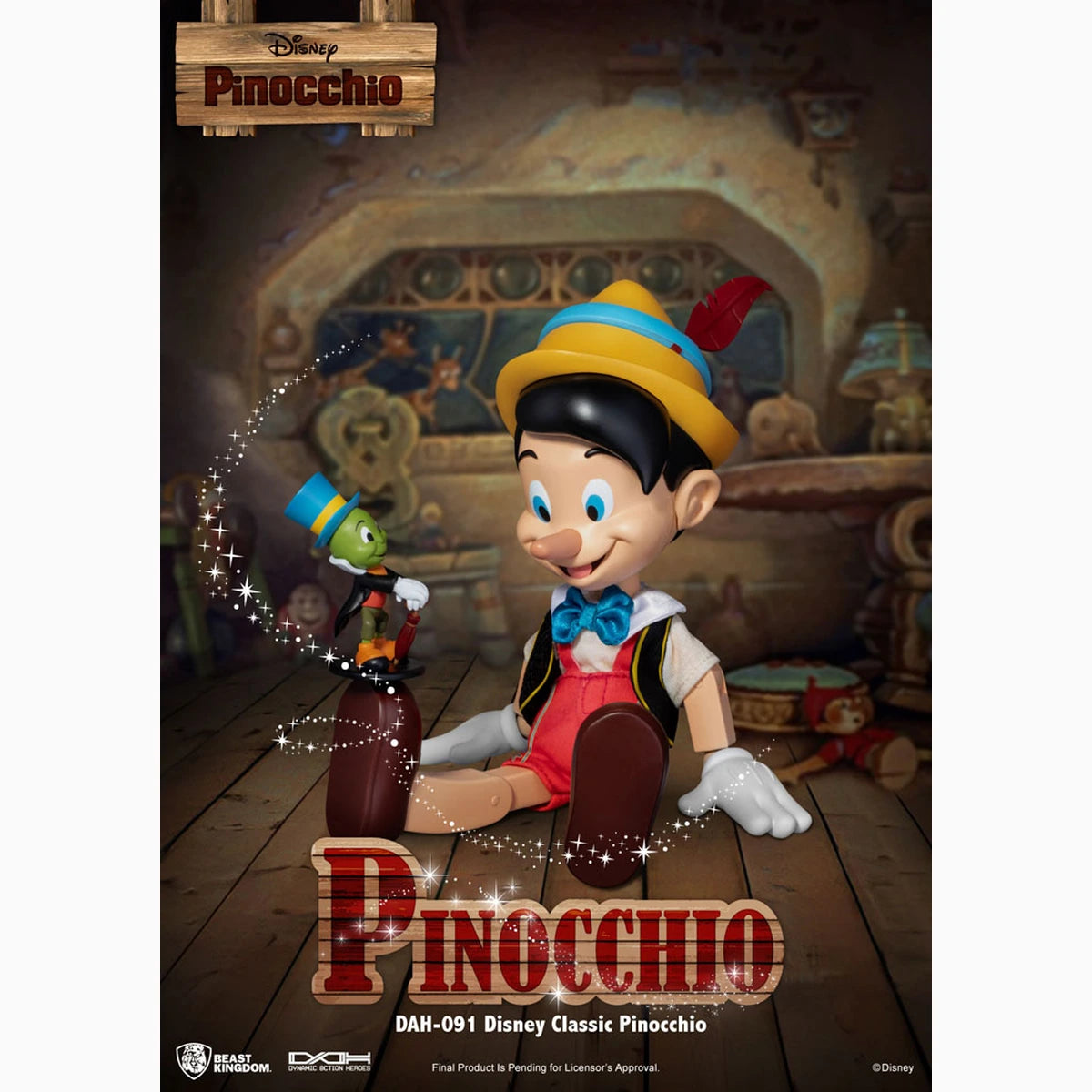 Disney Classic figurine Dynamic Action Heroes 1/9 Pinocchio 18 cm - Image 4