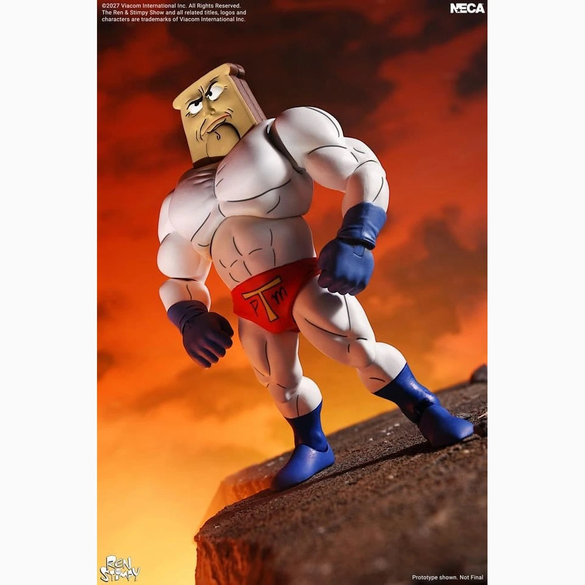The Ren & Stimpy Show figurine Ultimate Powdered Toast Man 18 cm - Image 3