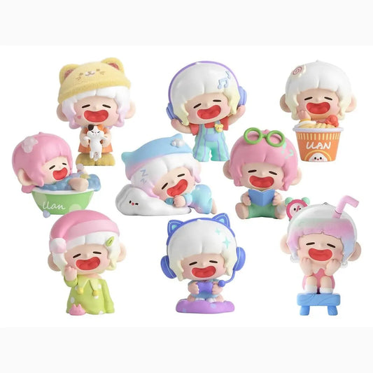 Original Character pack de 8 boîte-mystère figurines Lazy Home Diary 9 cm - Image 1