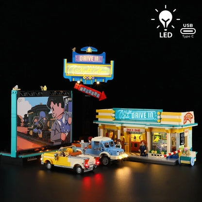 Lumibricks Road Trip 18004 Night Glow Drive-In - Image 1