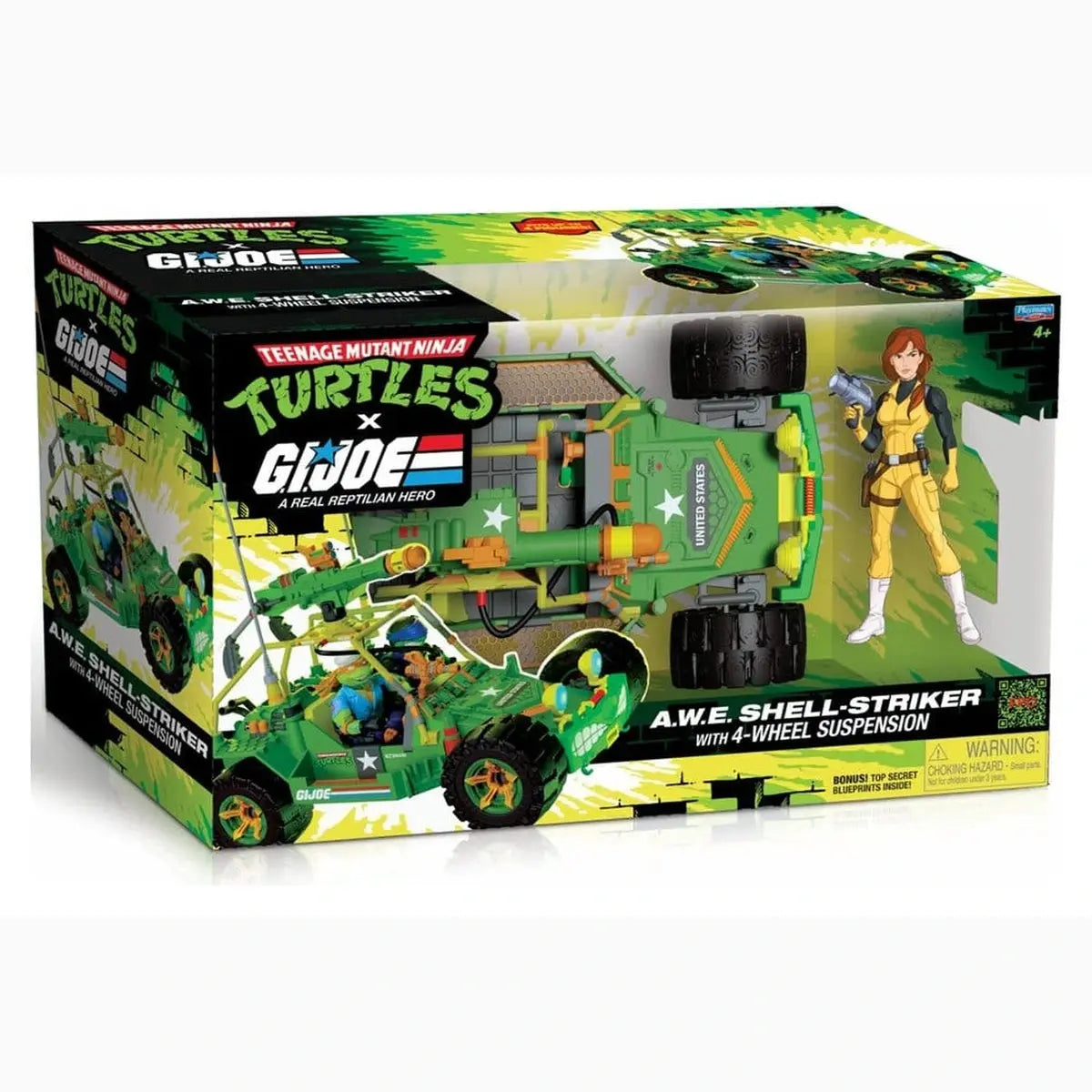 Tortues Ninja x G.I. Joe Crossover Classics véhicule A.W.E. Shell-Striker avec figurine - Image ajoutée 3