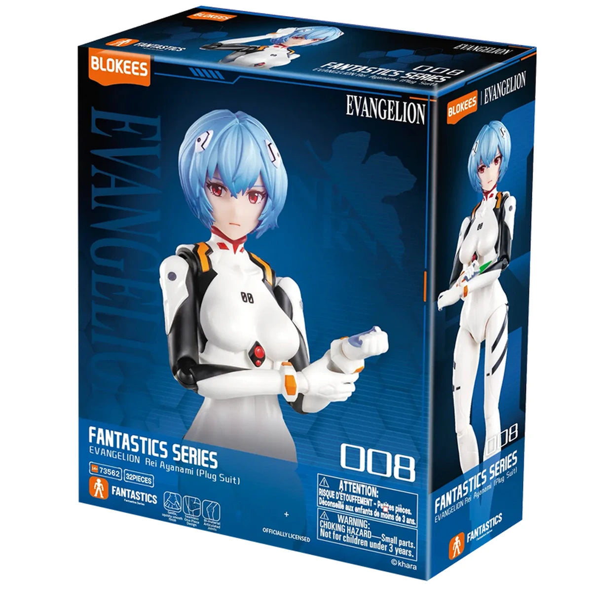 Evangelion Blokees Fantastics Series FF01 Ayanami Rei Plug Suit - Image 1