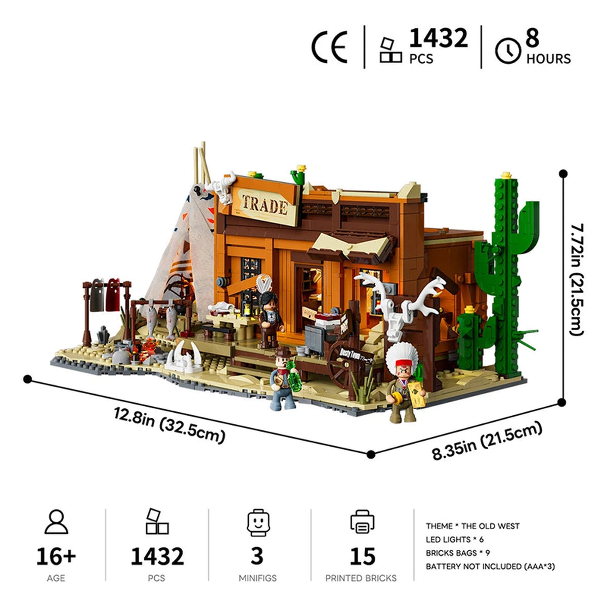 Lumibricks The Old West 14018 Western Fur Trading Post - Image 5