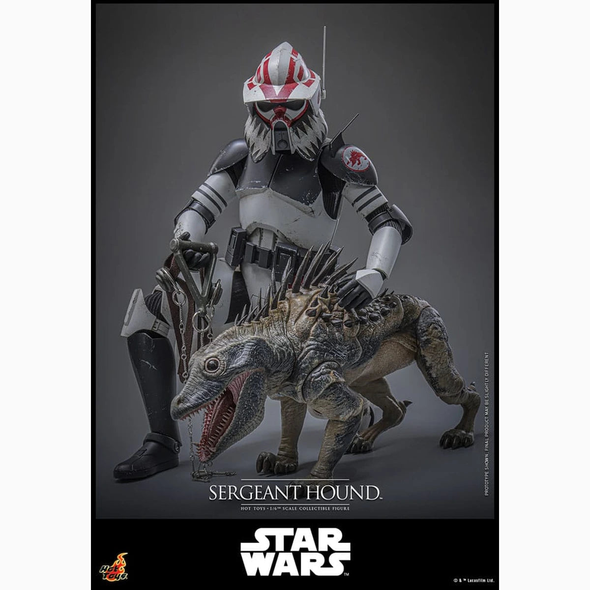 Star Wars: The Clone Wars figurine 1/6 Sergeant Hound 30 cm - Image 6