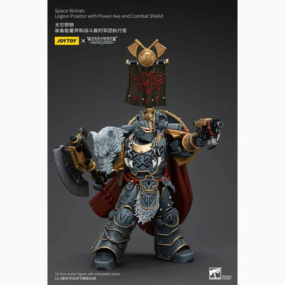 Warhammer The Horus Heresy figurine 1/18 Space Wolves Legion Praetor with Power Axe and Combat Shield 12 cm - Image 6
