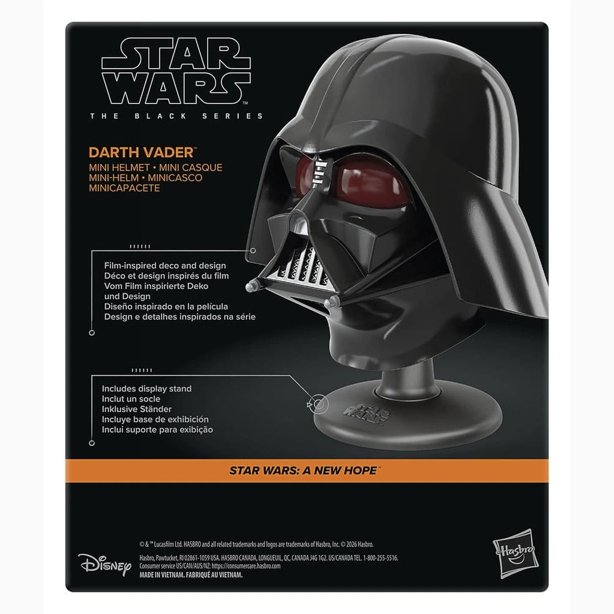Star Wars Episode IV Black Series mini casque Darth Vader 15 cm - Image 5