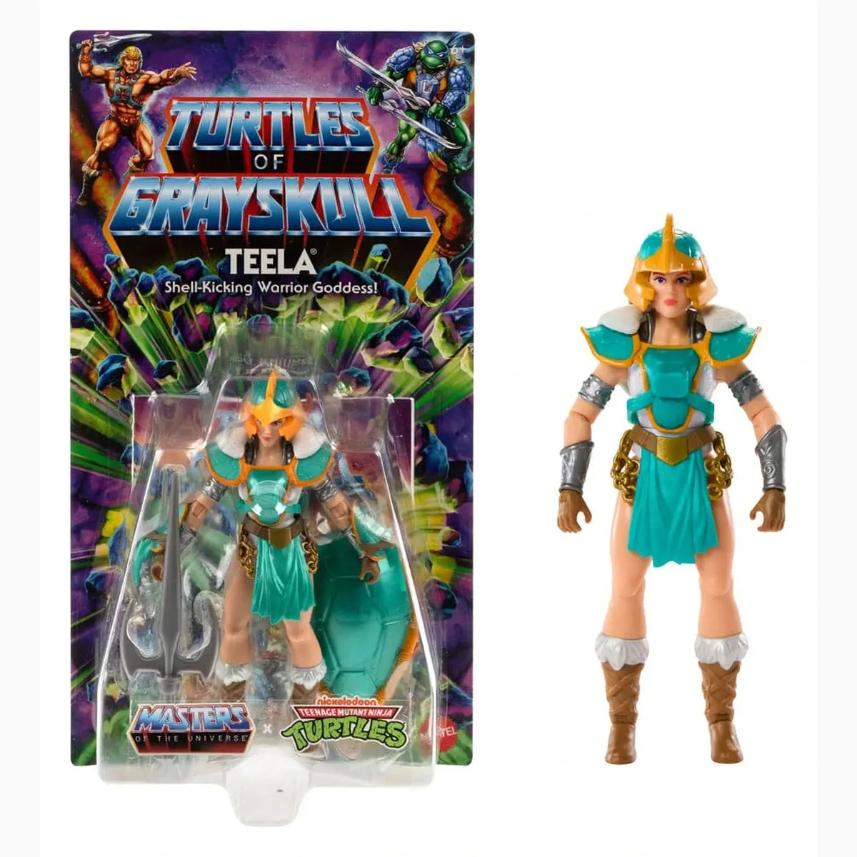MOTU x TMNT: Turtles of Grayskull figurine Teela 14 cm - Image 7
