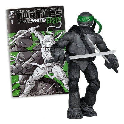 Tortues Ninja Page Punchers figurine Leonardo (Black White & Green) (Red Platinum Edition) 13 cm - Image 3
