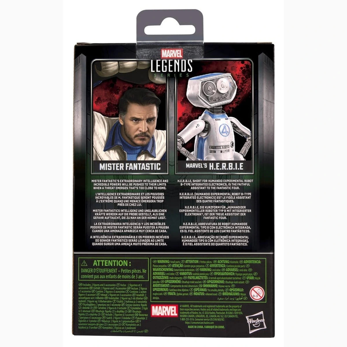 Avengers: Doomsday Marvel Legends pack 2 figurines Mister Fantastic & Marvel's H.E.R.B.I.E. 15 cm - Image 2