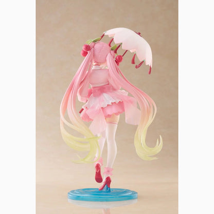 Hatsune Miku AMP statuette PVC Newley Written Sakura Miku Sakura Dress Ver. 21 cm - Image 6