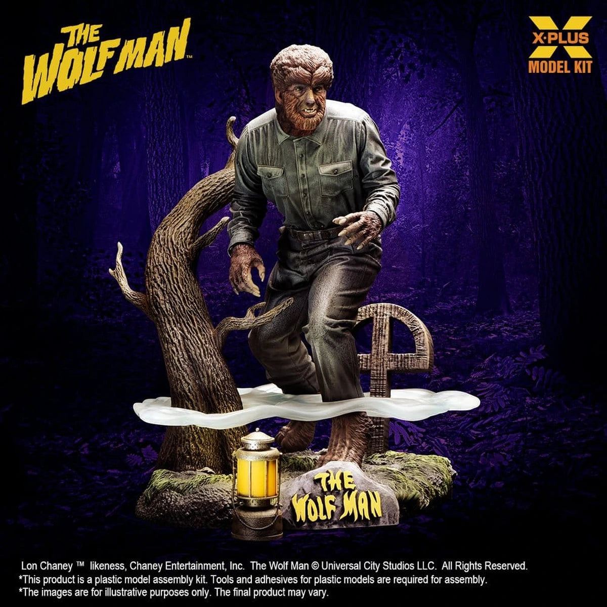 The Wolf Man figurine Plastic Model Kit 1/8 Lon Chaney Jr. as Wolf Man 22 cm (Reproduction) - Image 4