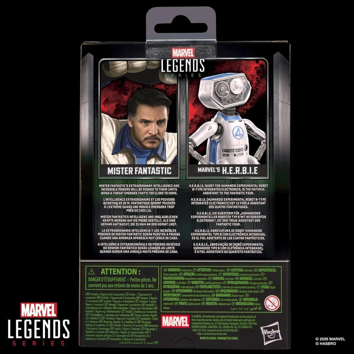 Avengers: Doomsday Marvel Legends pack 2 figurines Mister Fantastic & Marvel's H.E.R.B.I.E. 15 cm - Image 3