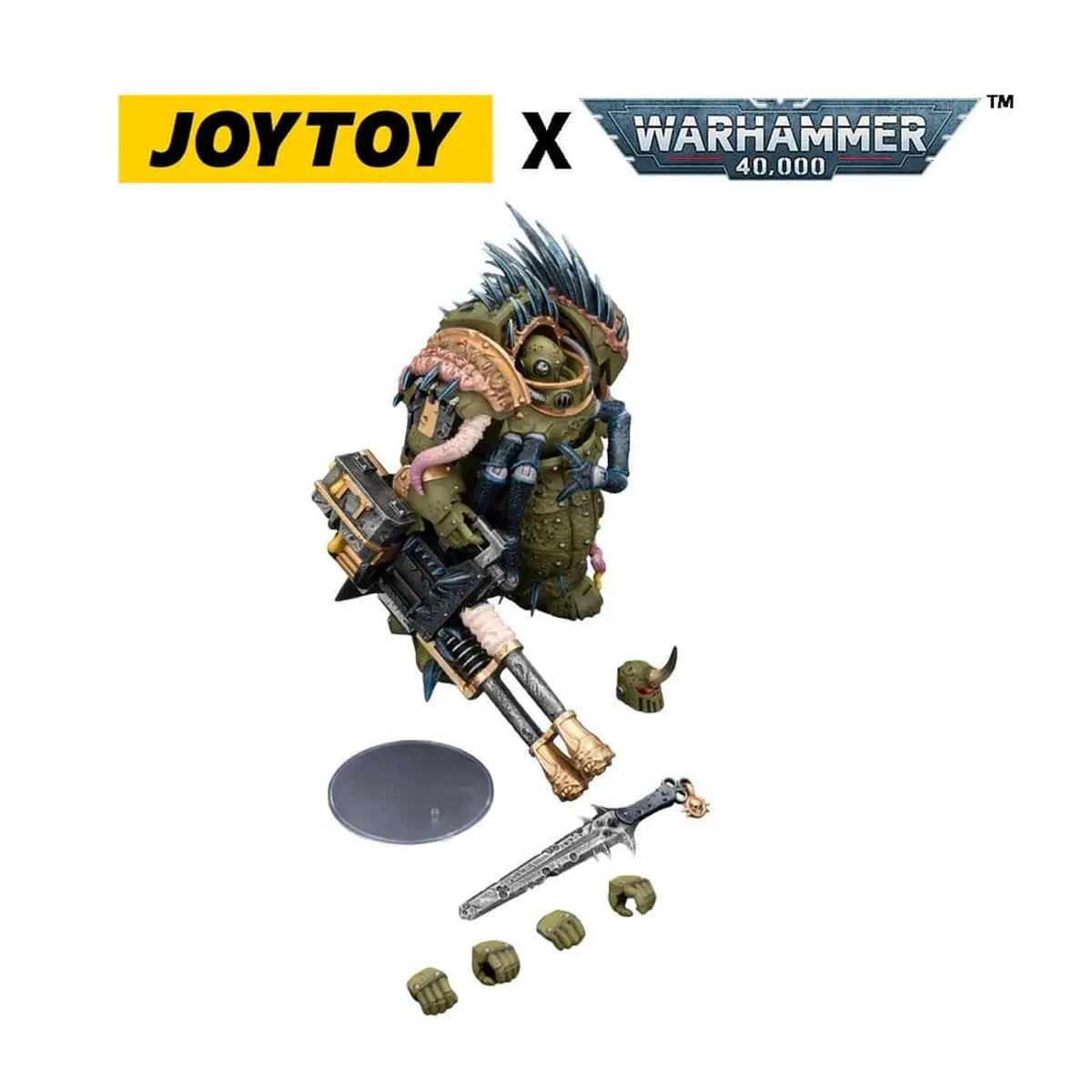 Warhammer 40,000 figurine Death Guard Blightlord Terminator 1 with Reaper Autocannon and Bubotic Blades 14 cm - Image 4