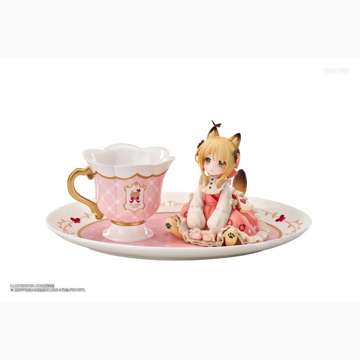 Original Character figurine PVC DLC Series Tea Time Cats Orange Cat 10 cm - Image 1