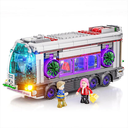 Lumibricks Cyberpunk Neoncity 17003 Future Bus - Image 3