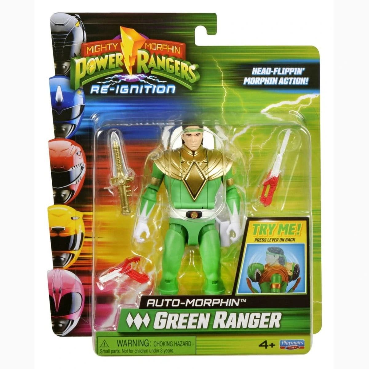 Power Rangers Auto-Morphin figurine Green Ranger 15 cm - Image 3