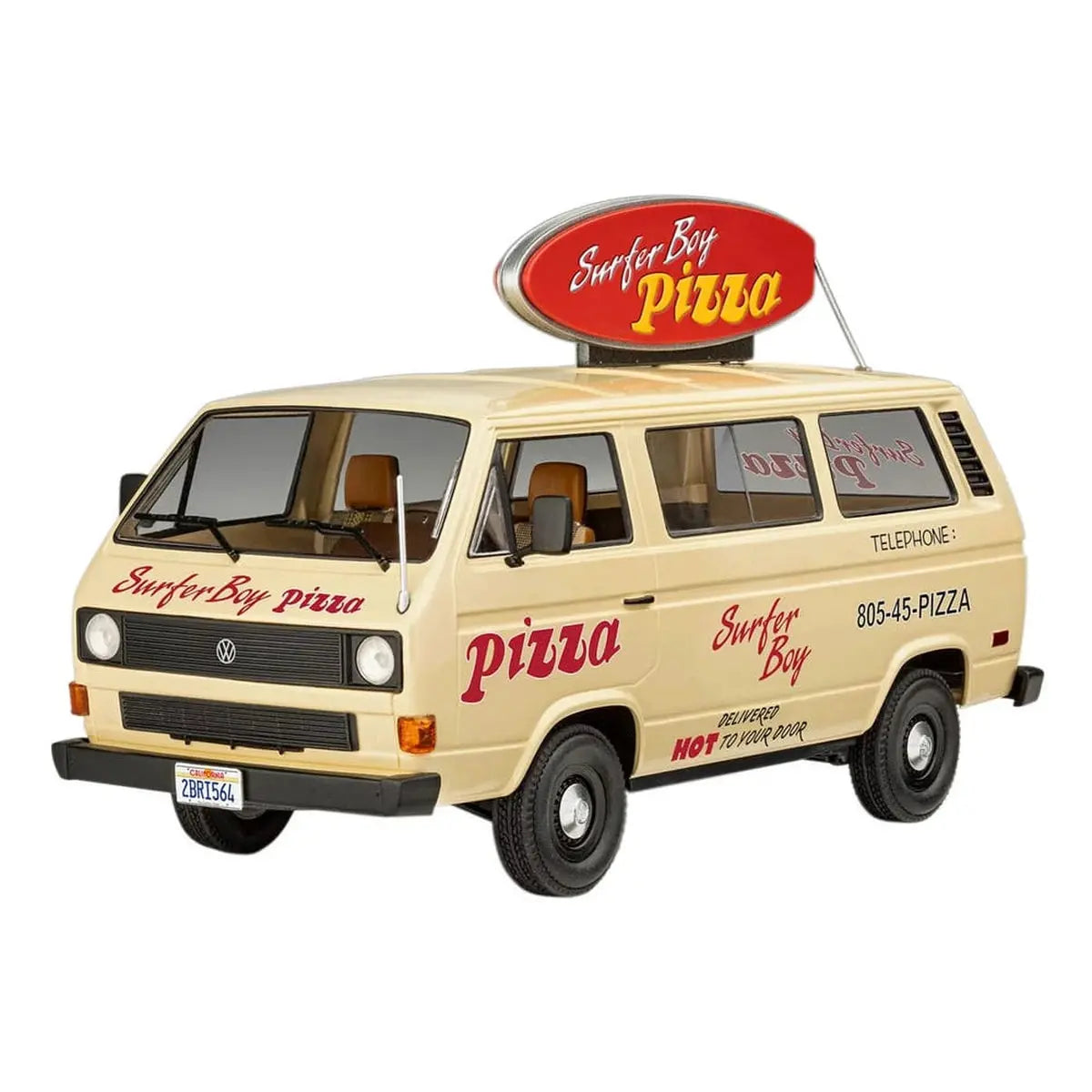Stranger Things kit complet maquette 1/25 VW T3 Bus Surfer Boy (Aqua Color) 19 cm - Image 3
