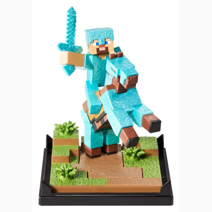 Minecraft Figurine Diorama Diamond Armor Steve et Cheval 18 cm - Image 4
