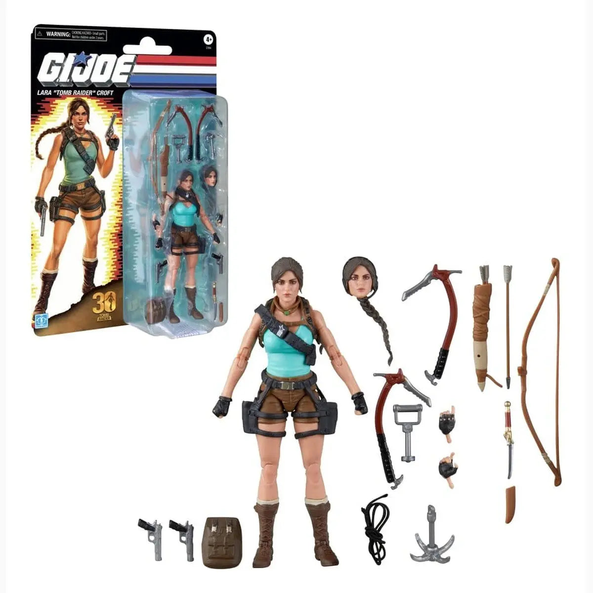 G.I. Joe Classified Series Retro Cardback Collaborative figurine Lara "Tomb Raider" Croft 15 cm - Image ajoutée 11