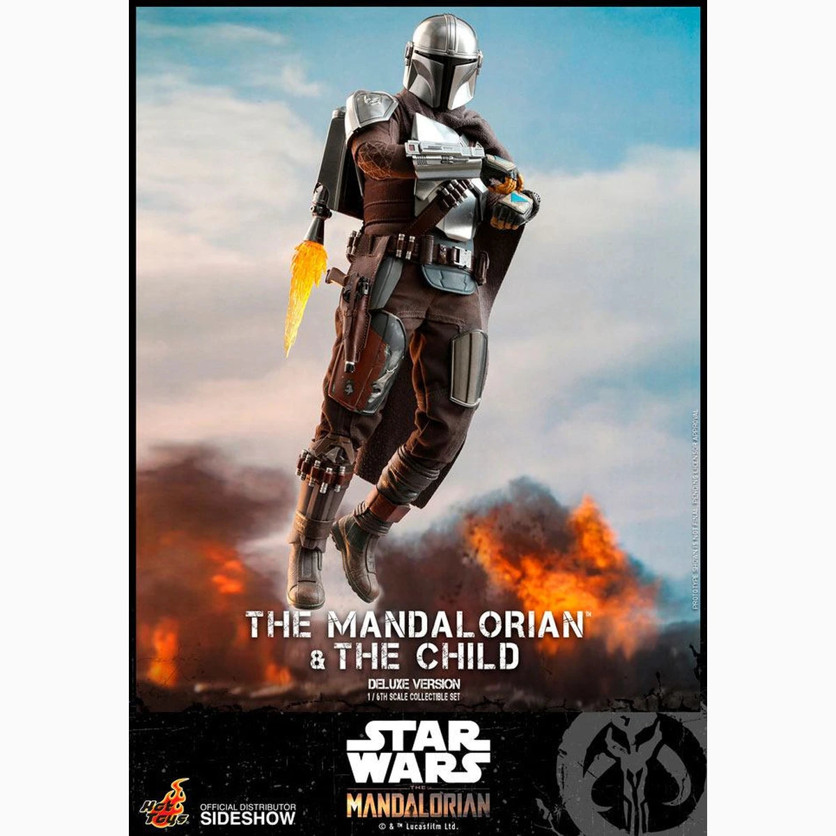 Star Wars The Mandalorian pack 2 figurines 1/6 The Mandalorian & The Child Deluxe 30 cm - Image 7