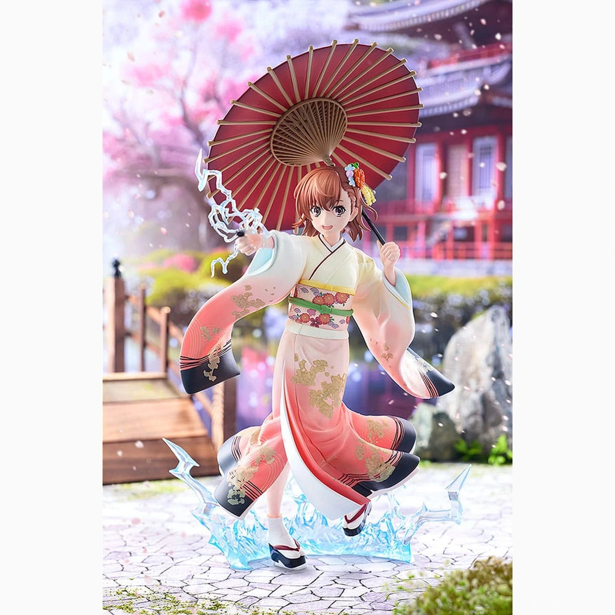 A Certain Scientific Railgun T statuette 1/7 Mikoto Misaka Furisode Kimono Ver. 28 cm - Image 3