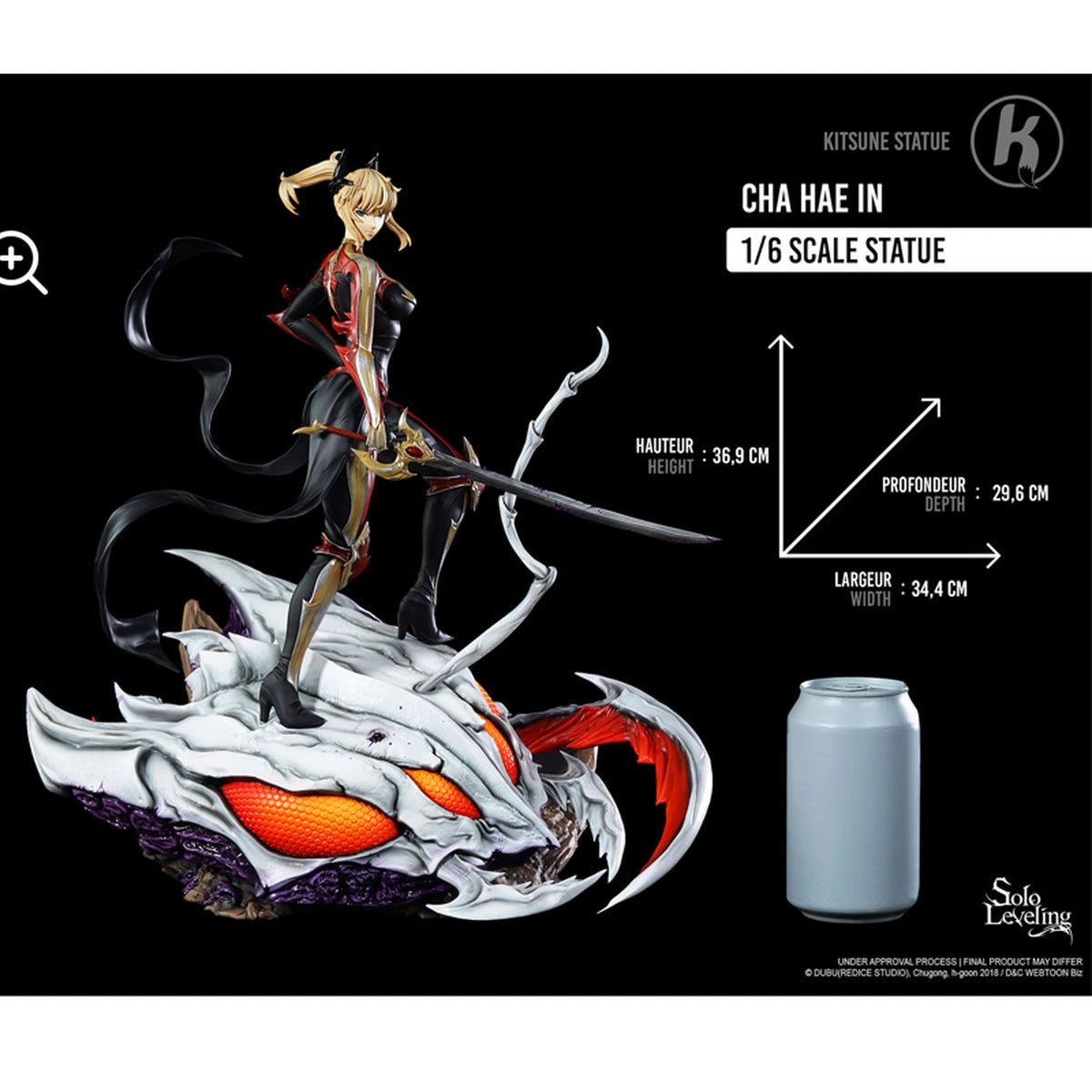 Solo Leveling Statue 1/6 Cha Hae-In  37cm - Image 4