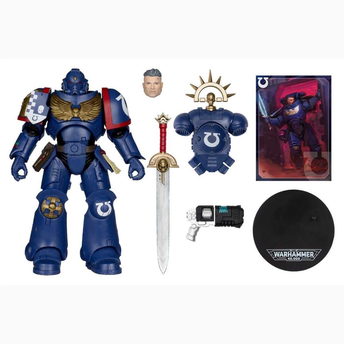 Warhammer 40,000 Total War figurine 3rd Company Lieutenant (Ultramarines) 18 cm - Image 2