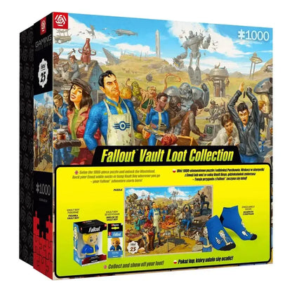 Fallout coffret cadeau Fallout Vault Loot Collection (Puzzle, chaussettes, figurine et porte-clés) Good Loot