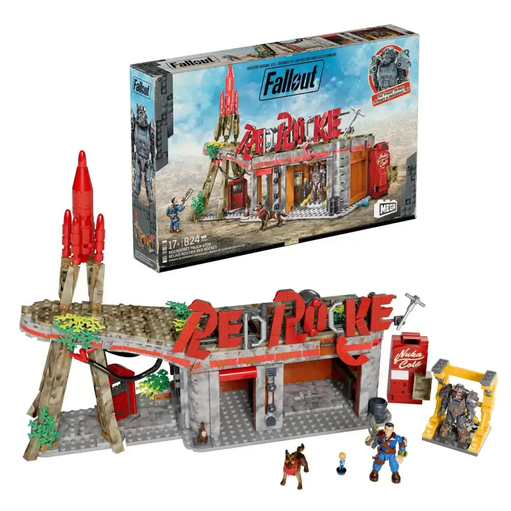 Fallout jeu de construction MEGA Red Rocket Truck Stop Mattel