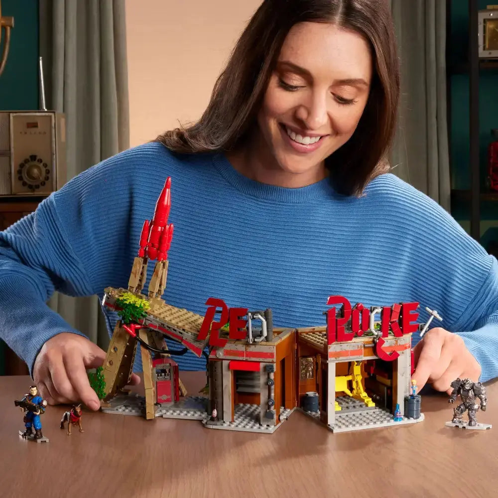 Fallout jeu de construction MEGA Red Rocket Truck Stop Mattel