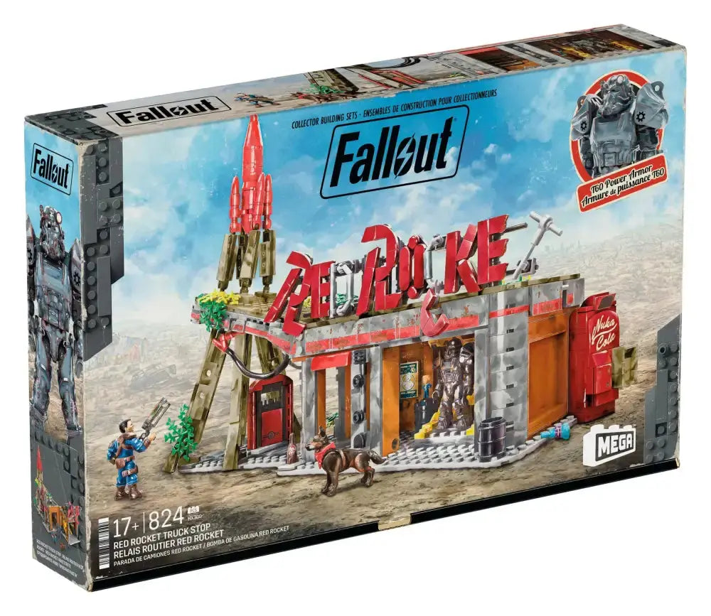 Fallout jeu de construction MEGA Red Rocket Truck Stop Mattel