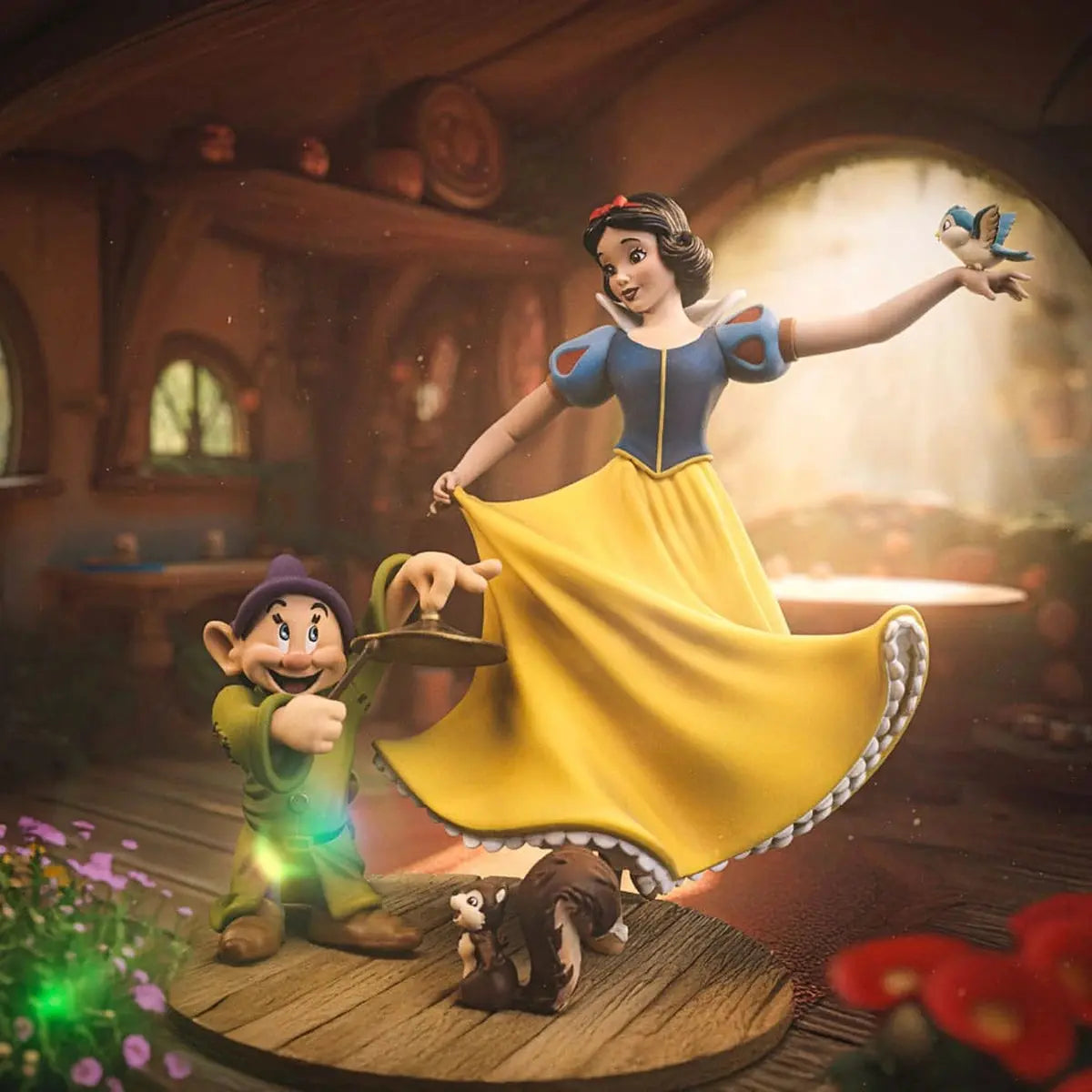 Blanche-Neige et les Sept Nains statuette 1/10 Art Scale Snow White and Dopey 21 cm - Image 4
